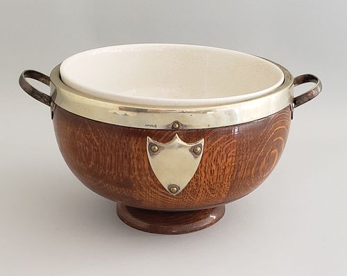ANTIQUE EDWARDIAN ENGLISH OAK FRUIT