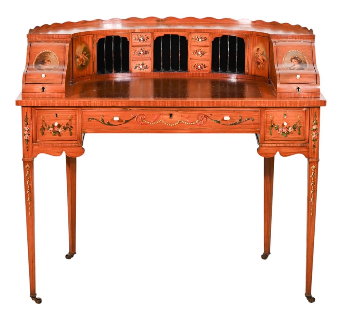ANTIQUE EDWARDIAN HAND PAINTED