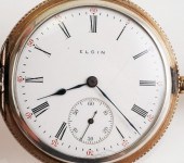 ANTIQUE ELGIN STERLING HUNTER