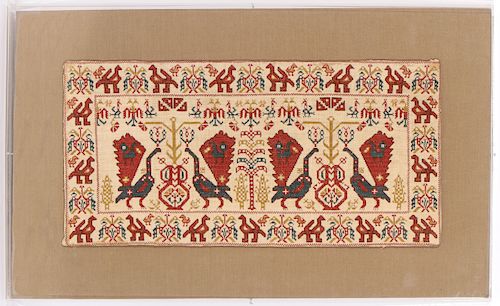 ANTIQUE EMBROIDERED TEXTILE