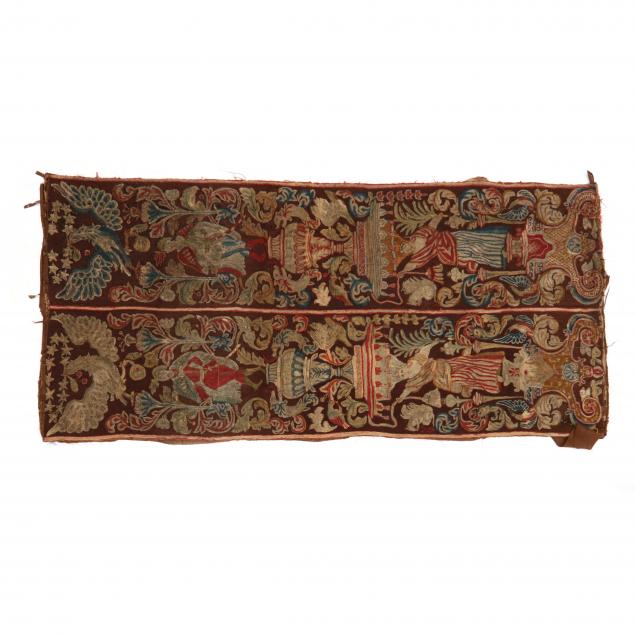 ANTIQUE EMBROIDERED TEXTILE