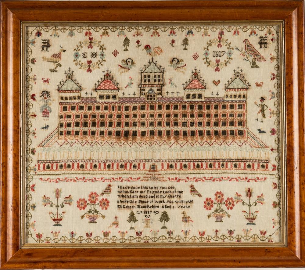 ANTIQUE EMBROIDERY SAMPLERAntique