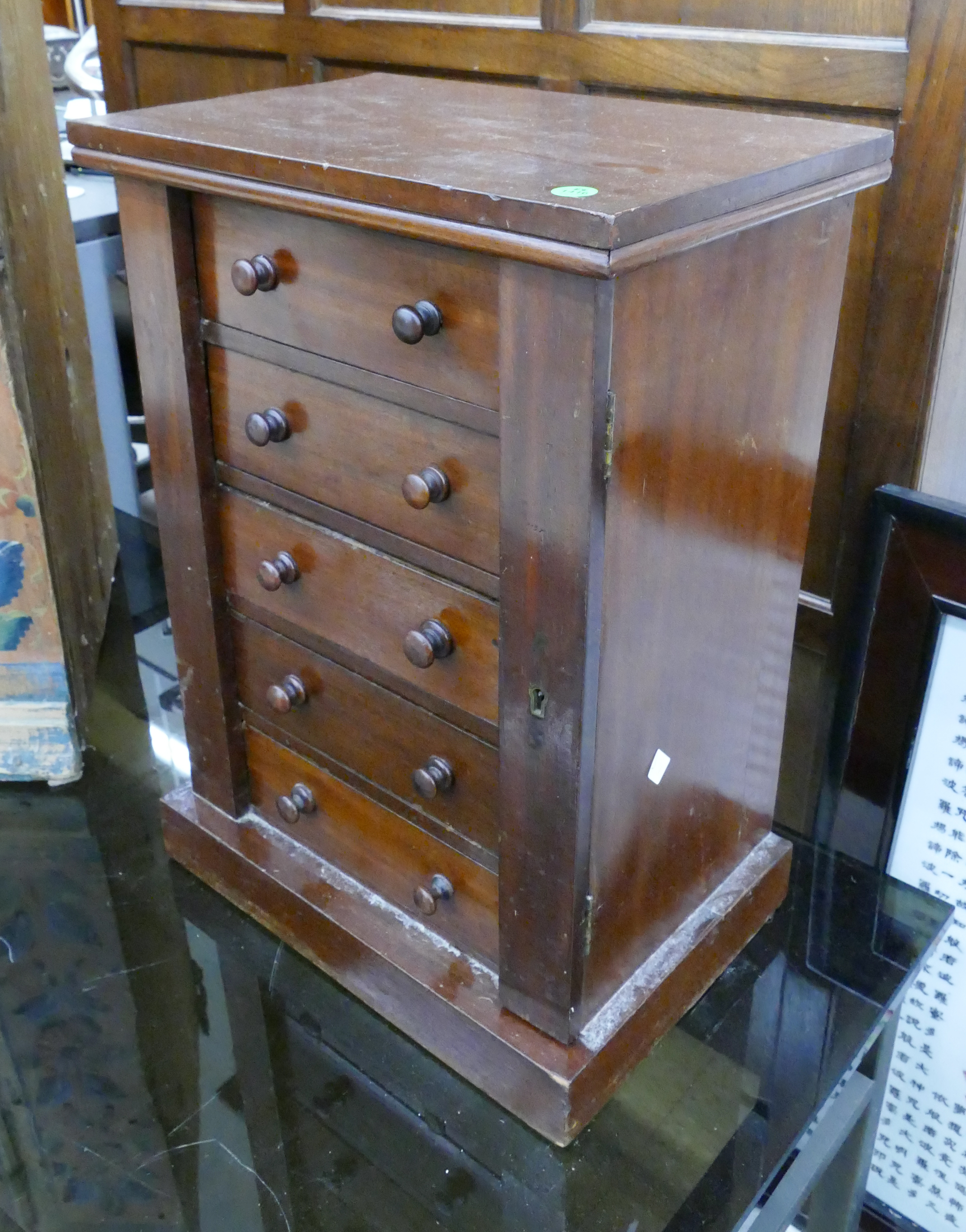 Antique Empire Mahogany 5 Drawer