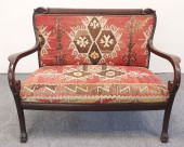 ANTIQUE EMPIRE REVIVAL KILIM U