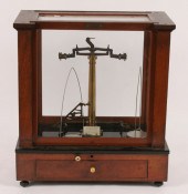 Antique encased balance pharma