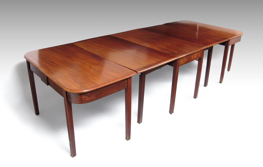 ANTIQUE ENGLISH 3 PART D-END DINING
