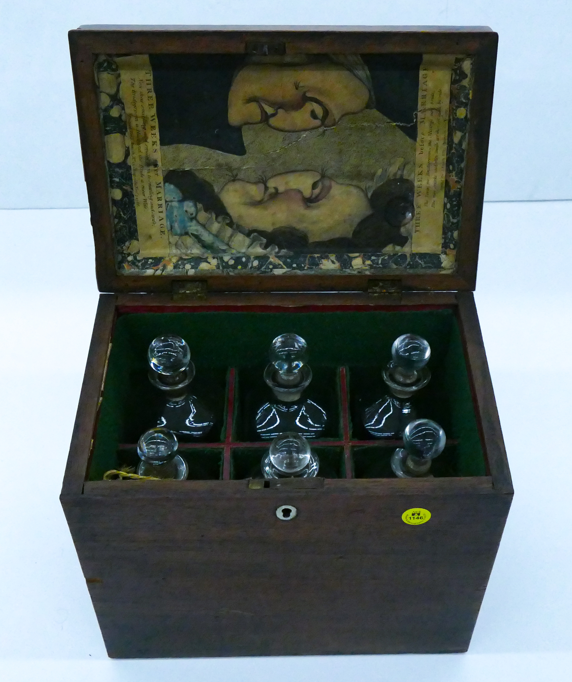 Antique English Apothecary Box with