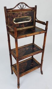 ANTIQUE ENGLISH BAMBOO AND LAC