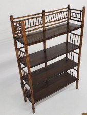 ANTIQUE ENGLISH BAMBOO FOUR-TI
