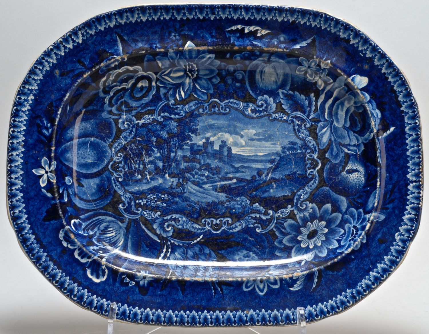 ANTIQUE ENGLISH BLUE AND WHITE