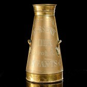 ANTIQUE ENGLISH BRASS BABY MIL