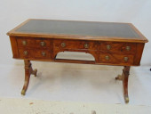 ANTIQUE ENGLISH BURL MAHOGANY