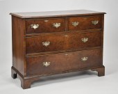 ANTIQUE ENGLISH BURL WALNUT CH