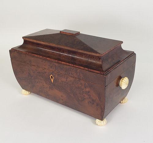 ANTIQUE ENGLISH BURLWOOD JEWELRY