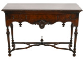 ANTIQUE ENGLISH CARVED MAHOGAN