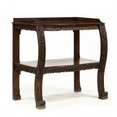 ANTIQUE ENGLISH CARVED OAK SER