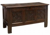 ANTIQUE ENGLISH CARVED OAK STO