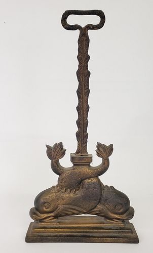ANTIQUE ENGLISH CAST IRON FIGURAL