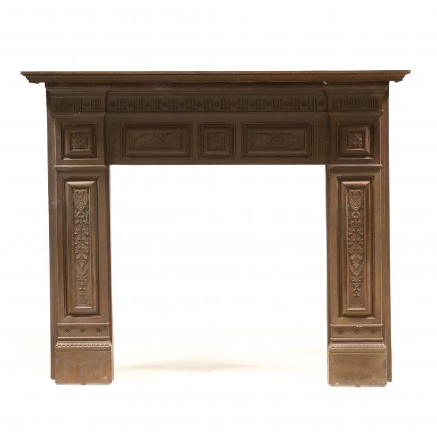 ANTIQUE ENGLISH CAST IRON FIREPLACE