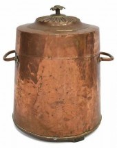 ANTIQUE ENGLISH COPPER COAL BU