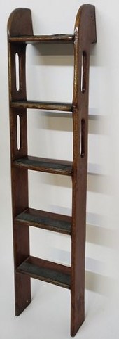 ANTIQUE ENGLISH ELM SHIP'S LAD