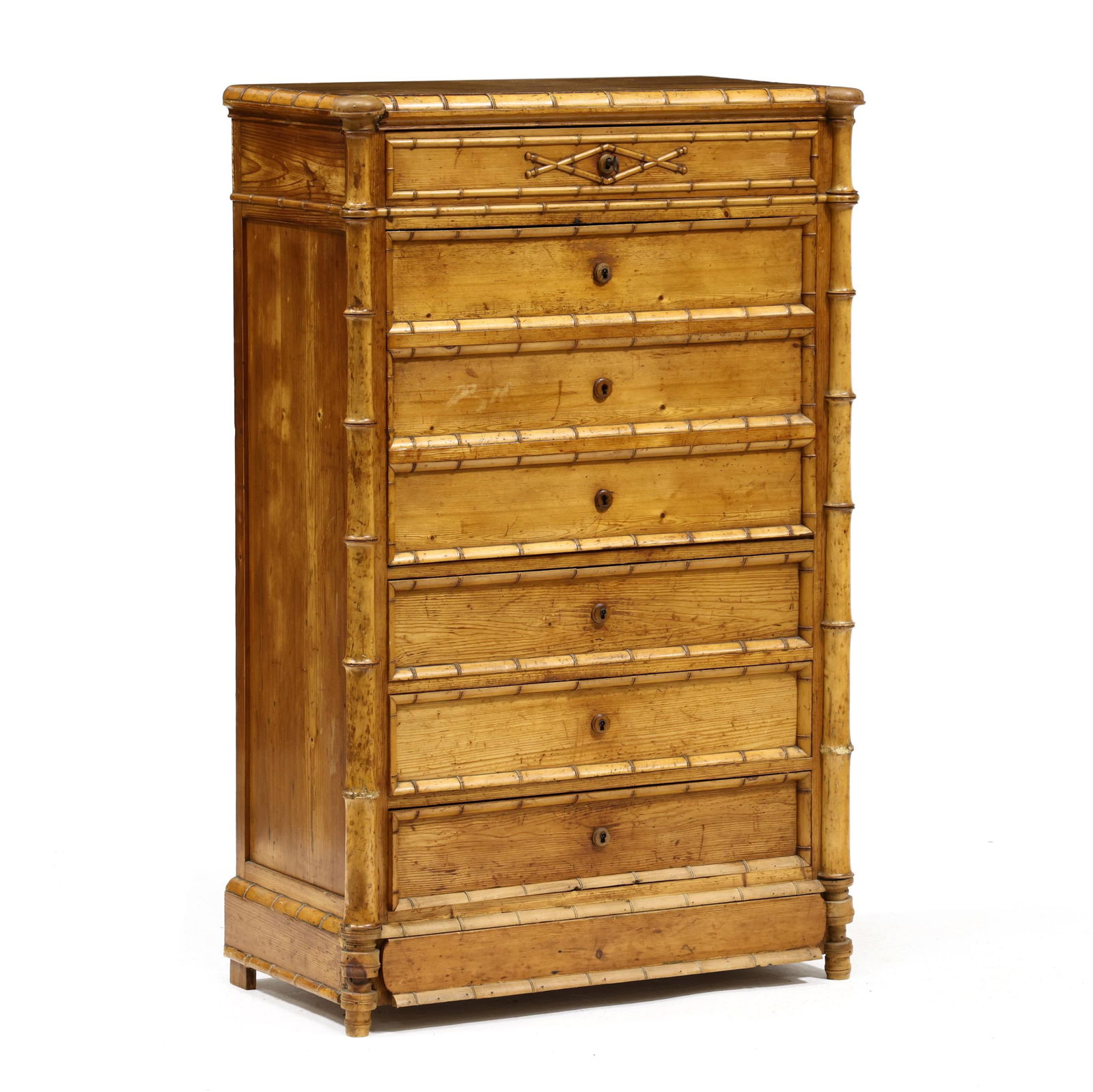 ANTIQUE ENGLISH FAUX BAMBOO