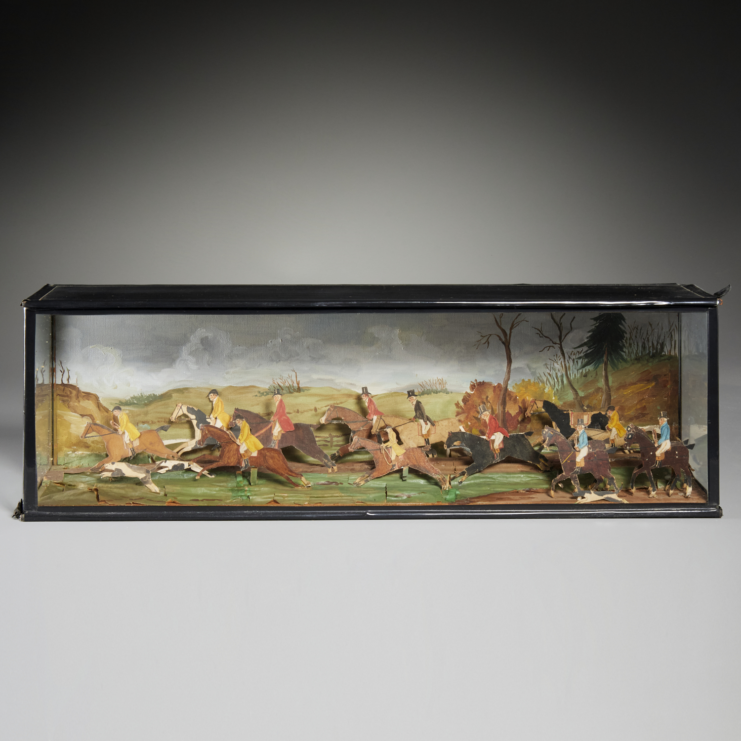 ANTIQUE ENGLISH HUNT SHADOWBOX