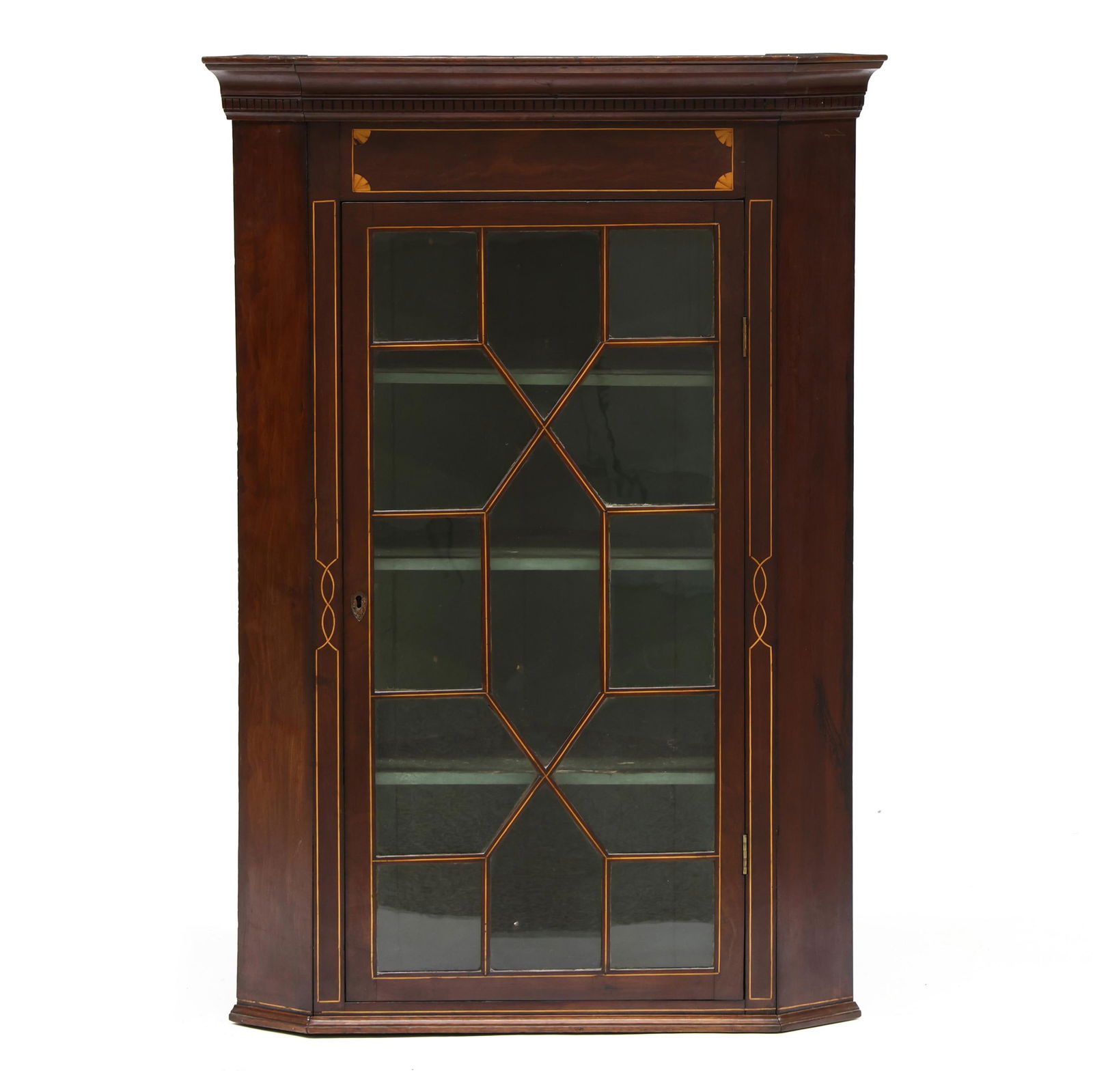 ANTIQUE ENGLISH INLAID MAHOGANY