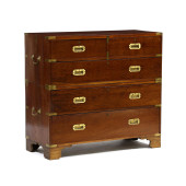 ANTIQUE ENGLISH MAHOGANY CAMPA