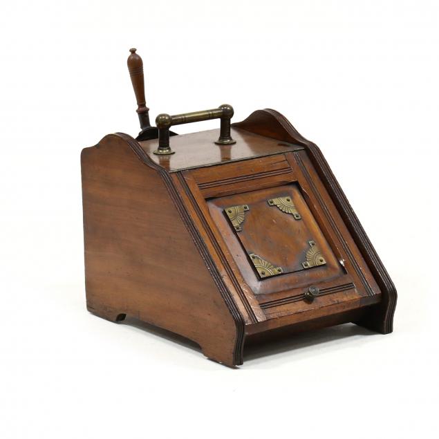 ANTIQUE ENGLISH MAHOGANY COAL