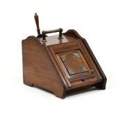 ANTIQUE ENGLISH MAHOGANY COAL