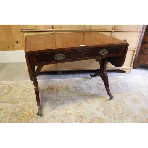 Antique English mahogany drop