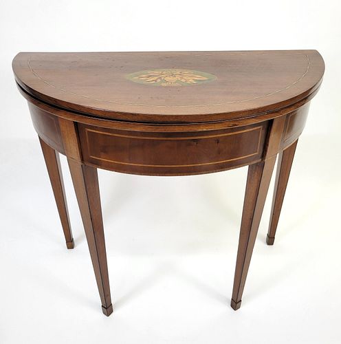 ANTIQUE ENGLISH MAHOGANY INLAID