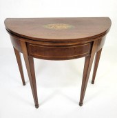 ANTIQUE ENGLISH MAHOGANY INLAI