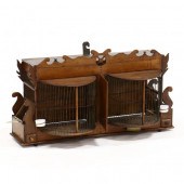 ANTIQUE ENGLISH OAK BIRDCAGE C