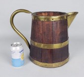 ANTIQUE ENGLISH OAK BRASS BOUN