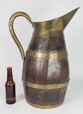 ANTIQUE ENGLISH OAK BRASS BOUN