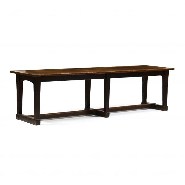 ANTIQUE ENGLISH OAK NINE-FOOT