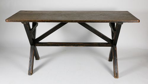 ANTIQUE ENGLISH OAK RECTANGULAR TOP