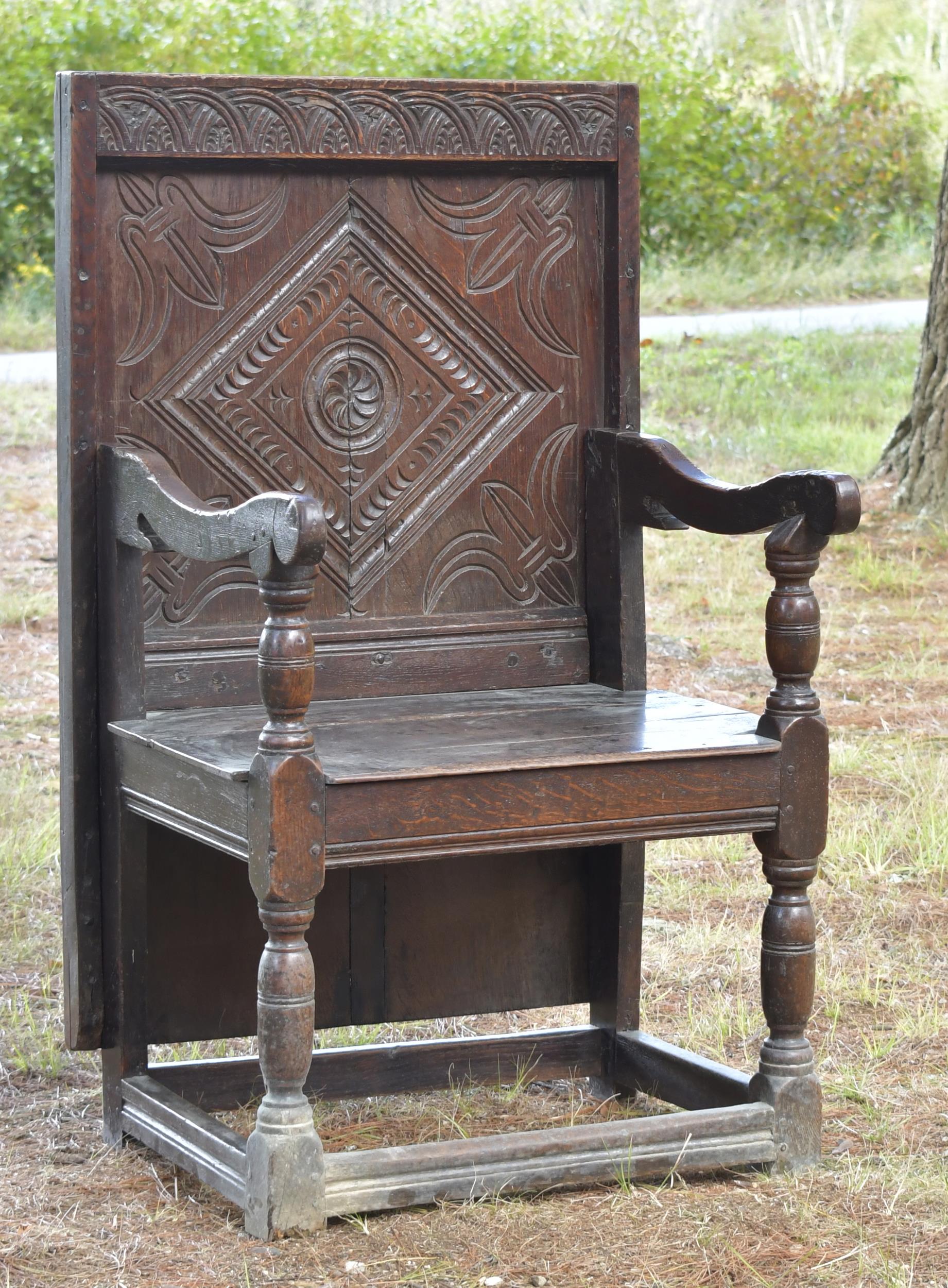 ANTIQUE ENGLISH OAK STRETCHER