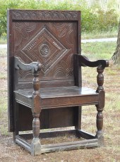 ANTIQUE ENGLISH OAK STRETCHER
