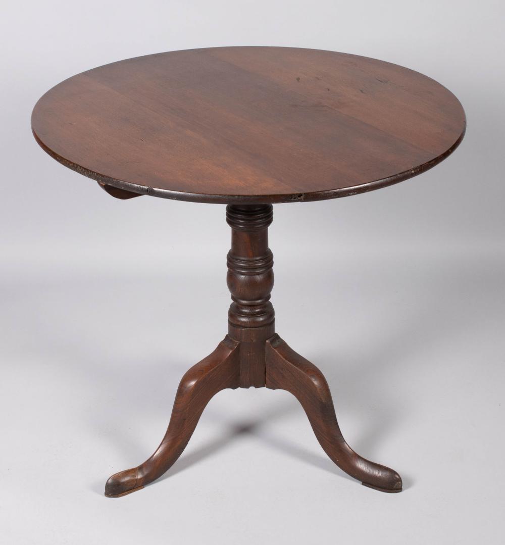 ANTIQUE ENGLISH OAK TILT-TOP TRIPOD