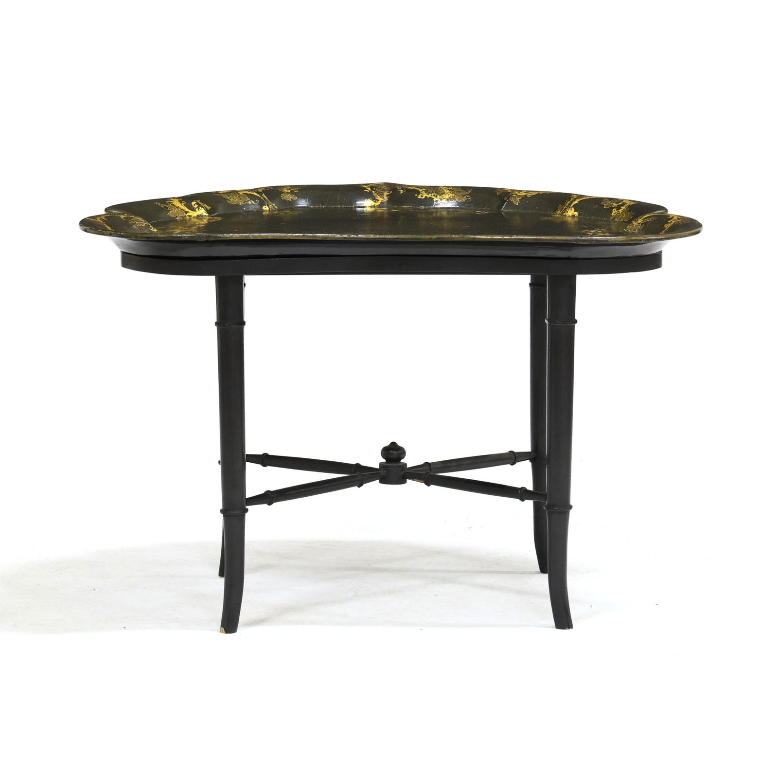 ANTIQUE ENGLISH PAPIER MACHE TRAY