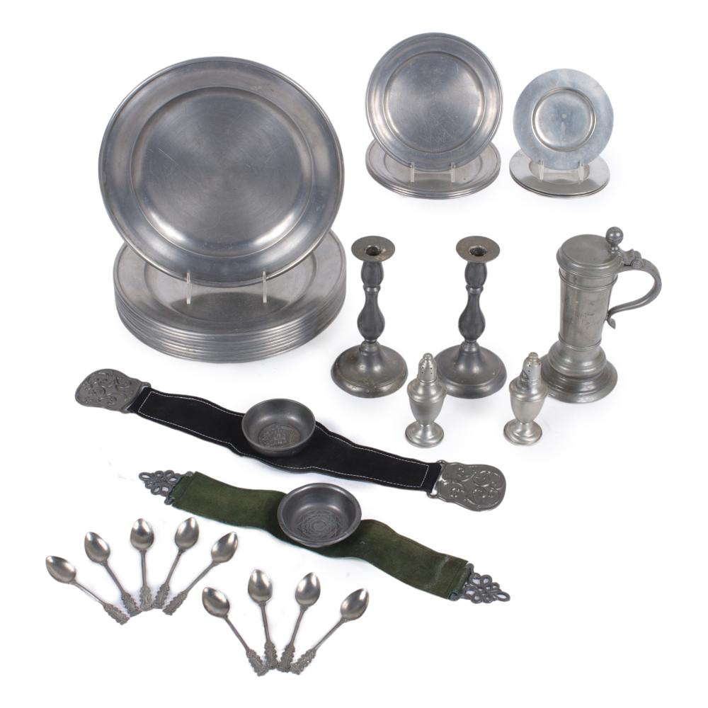 ANTIQUE ENGLISH PEWTER COLLECTION