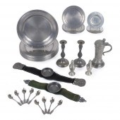 ANTIQUE ENGLISH PEWTER COLLECT