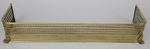 ANTIQUE ENGLISH PIERCED BRASS