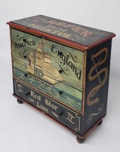 ANTIQUE ENGLISH PINE NAUTICAL