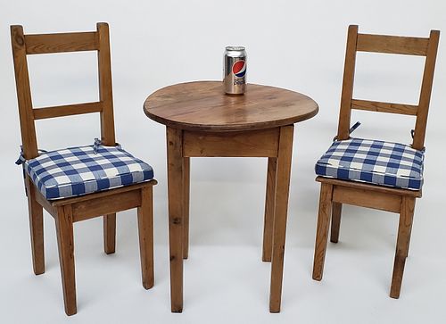 ANTIQUE ENGLISH PINE THREE-PIECE