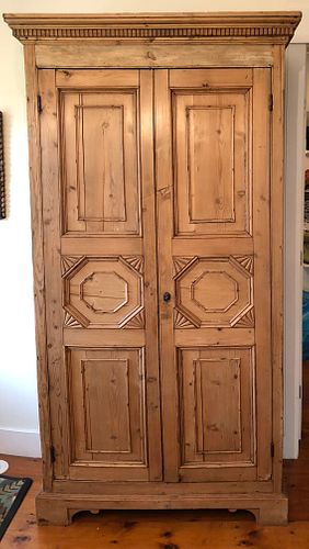 ANTIQUE ENGLISH PINE TWO-DOOR