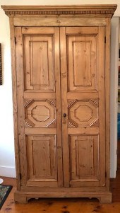 ANTIQUE ENGLISH PINE TWO-DOOR